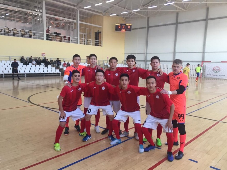 Команда АФК "Кайрат" U-17 завершила матчи 1-го круга ЧРК по футзалу