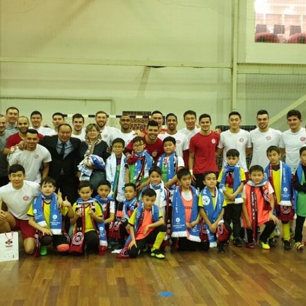 Базу АФК «Кайрат» посетили ученики школы «Тамос»