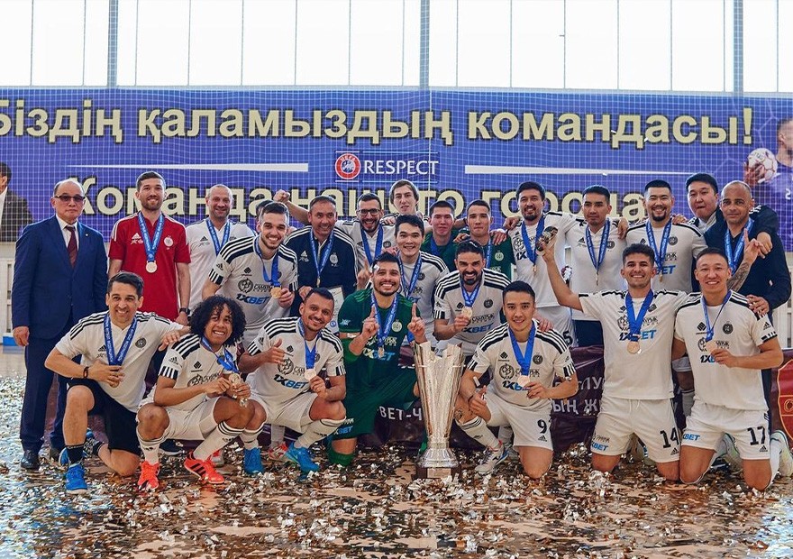 Представлен фильм о решающем матче финала чемпионата Казахстана по футзалу