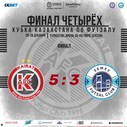 "Кайрат" и "Семей" на последних минутах выявили обладателя Кубка Казахстана